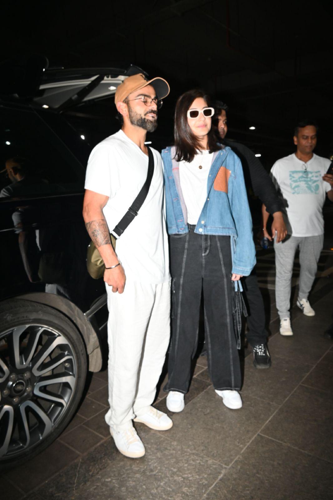Power couple Anushka Sharma and Virat Kohli's airport appearance was a testament to their style and stature.